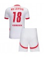 RB Leipzig Arthur Vermeeren #18 Domácí dres pro děti 2024-25 Krátký Rukáv (+ trenýrky)